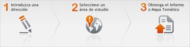 Pasos de la herramienta GeoMarketing Online