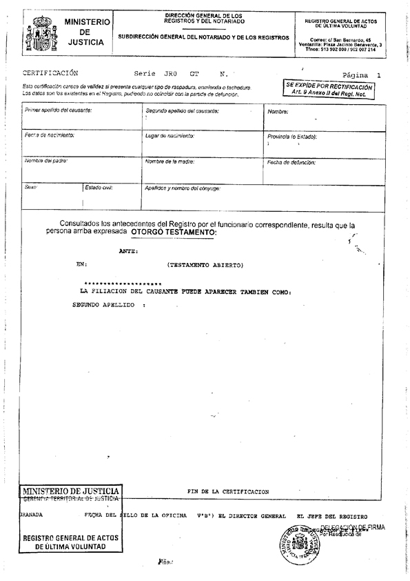 Axesor Ejemplo ULTIMAS VOLUNTADES Axesor Ejemplo ULTIMAS VOLUNTADES