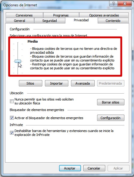 Molestia Sotavento Asombro Cómo activar cookies