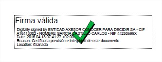 Firma válida