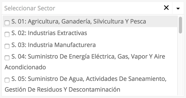 Selección Sector Selección Sector