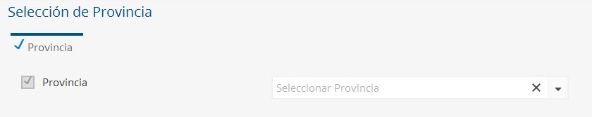 Selección Provincia