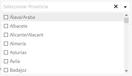 Selector Provincia Selector Provincia