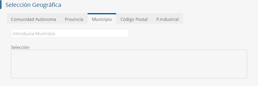 Selección Municipio Selección Municipio