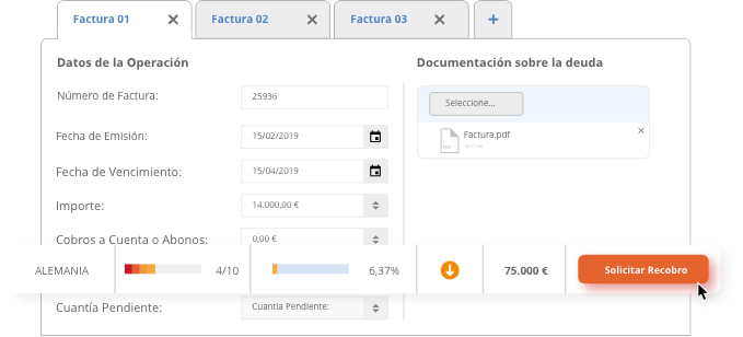 Recobro monitoriza plus. Gestión del riesgo de crédito