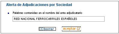 Ejemplo suscripción alerta de adjudicaciones