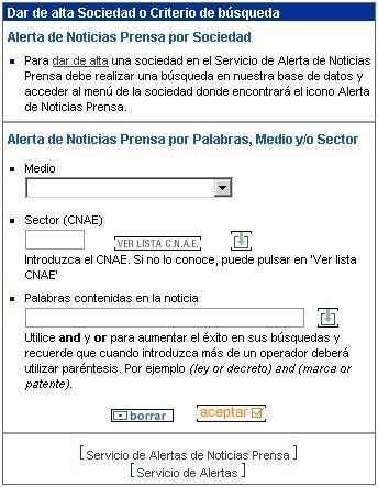 Ejemplo Dar Alta Alerta de Noticias en Prensa Ejemplo Dar Alta Alerta de Noticias en Prensa